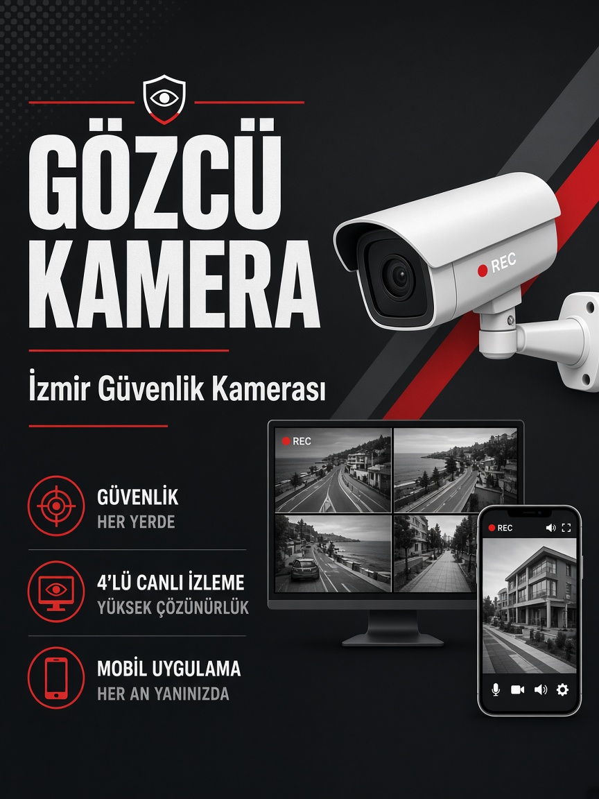 Gözcü Kamera İzmir güvenlik kamerası montaj ve kayıt sistemleri